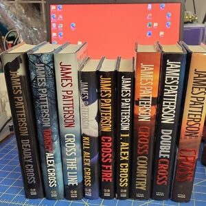 James Patterson Hardcover Book Cross Series Set of 9